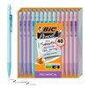 Bic Mechanical Pencil Xtra Life, Pastel Colors, 40PK MP40TX-BLK
